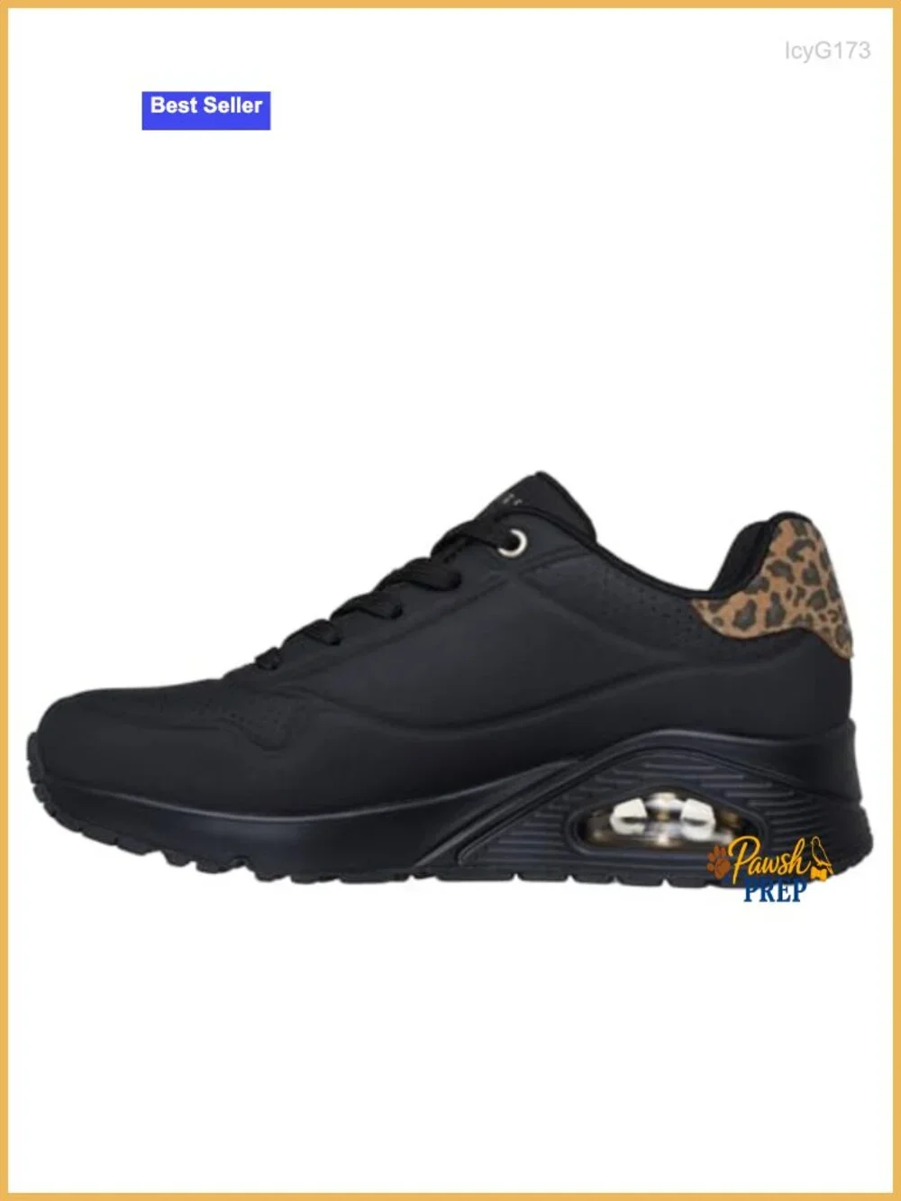 Fashion Sneaker with Air-Cooled Memory Foam, Skech-Air Cushioning, Lace-Up,